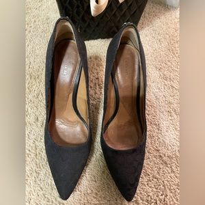 Black Coach Signature Pumps
